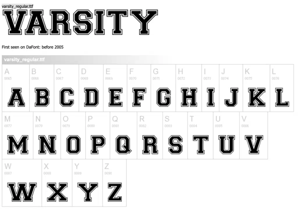 varsity