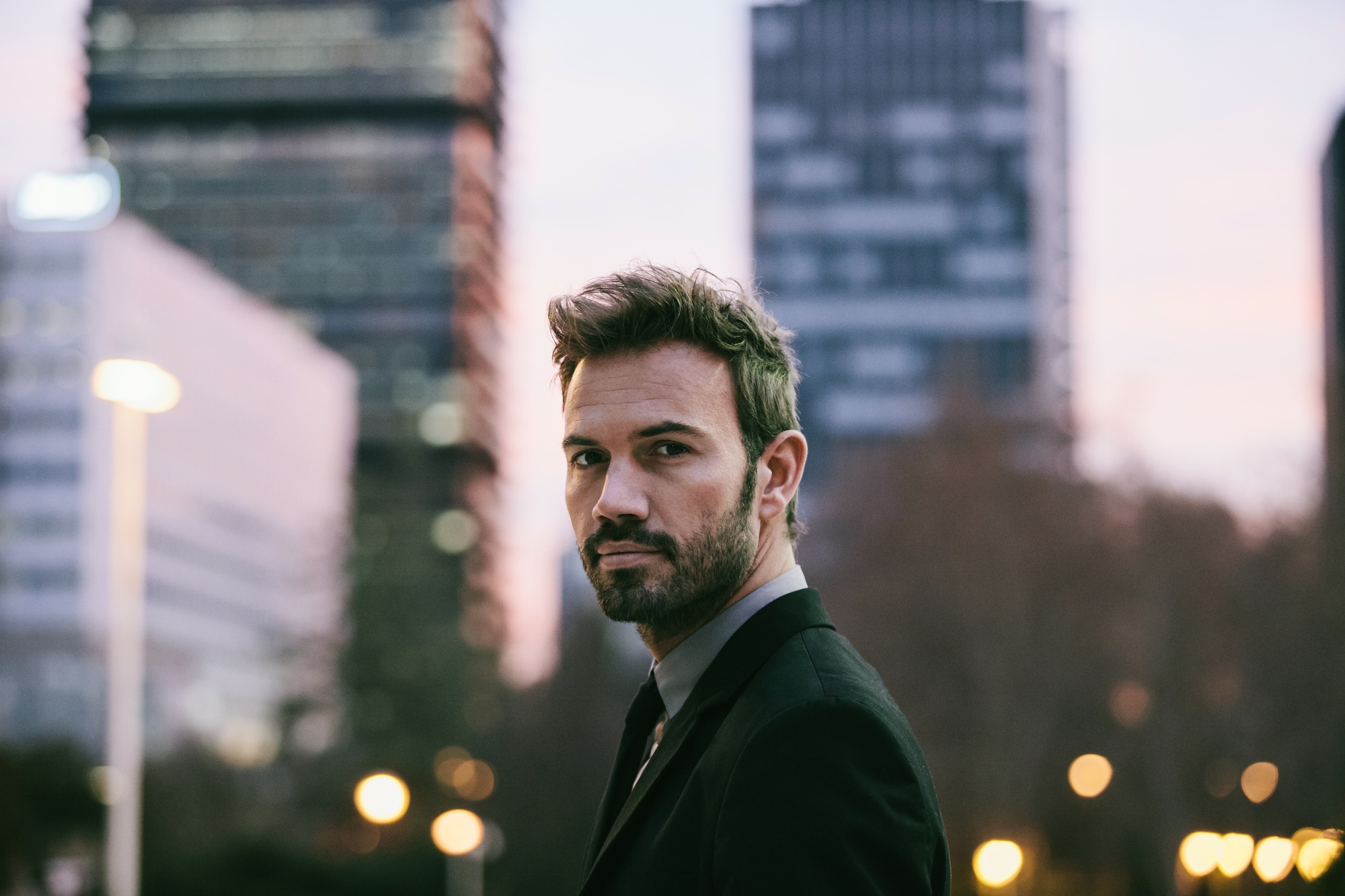 Young Businessman in the Street