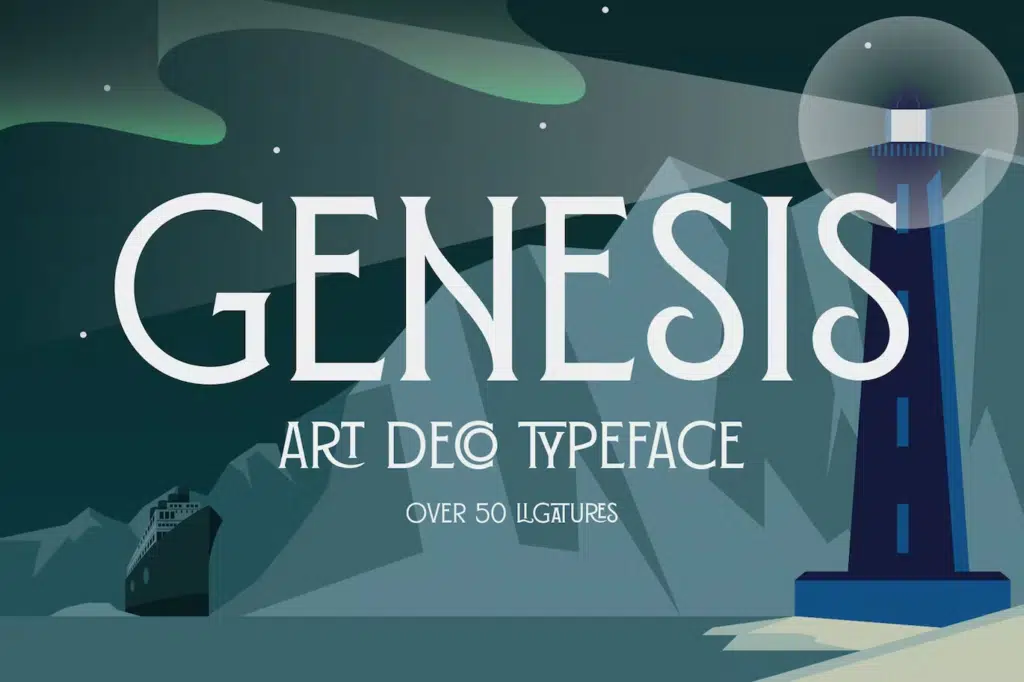 Genesis - Art Deco Typeface