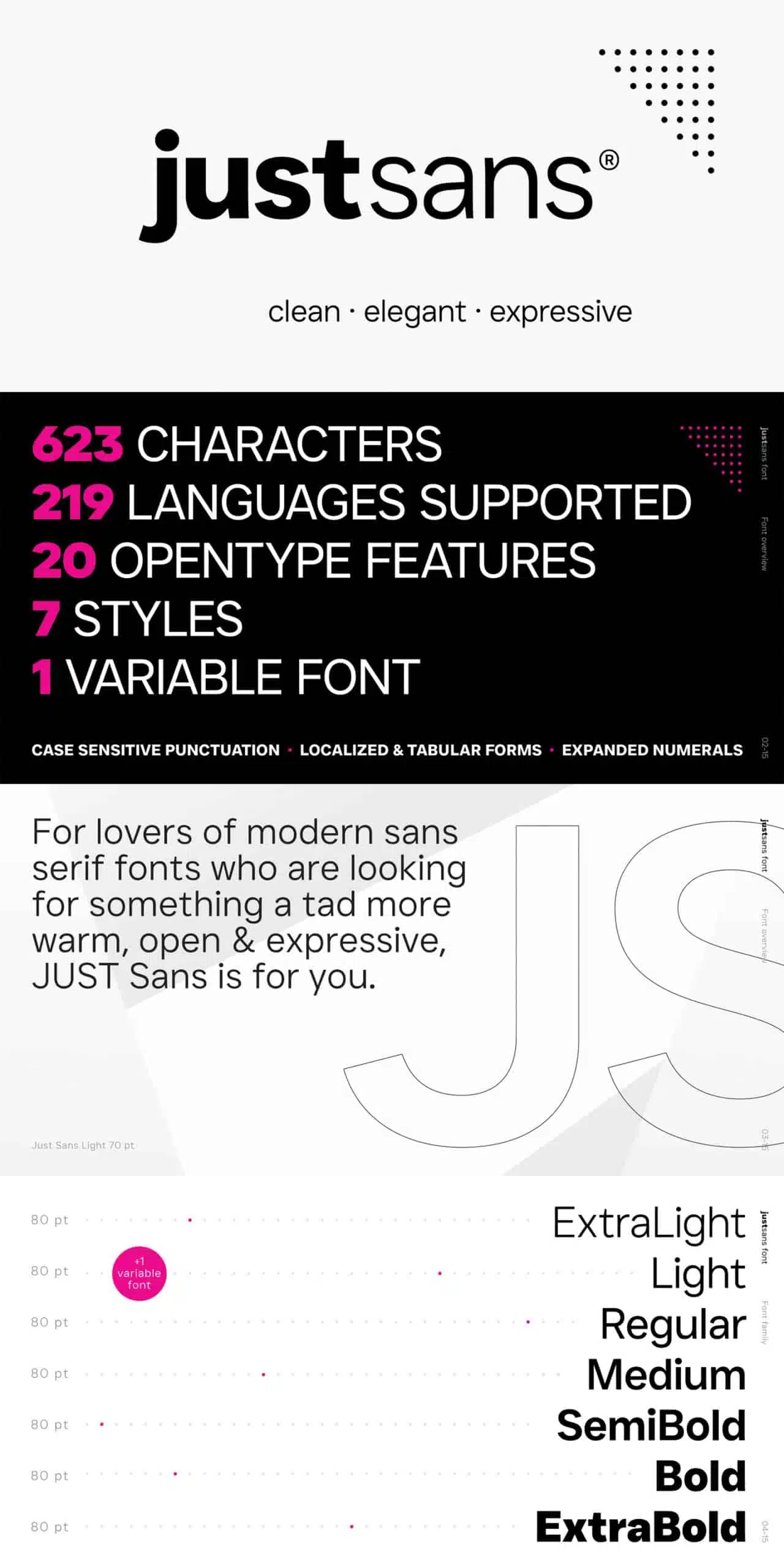 JUST Sans Font Similar To Oswald