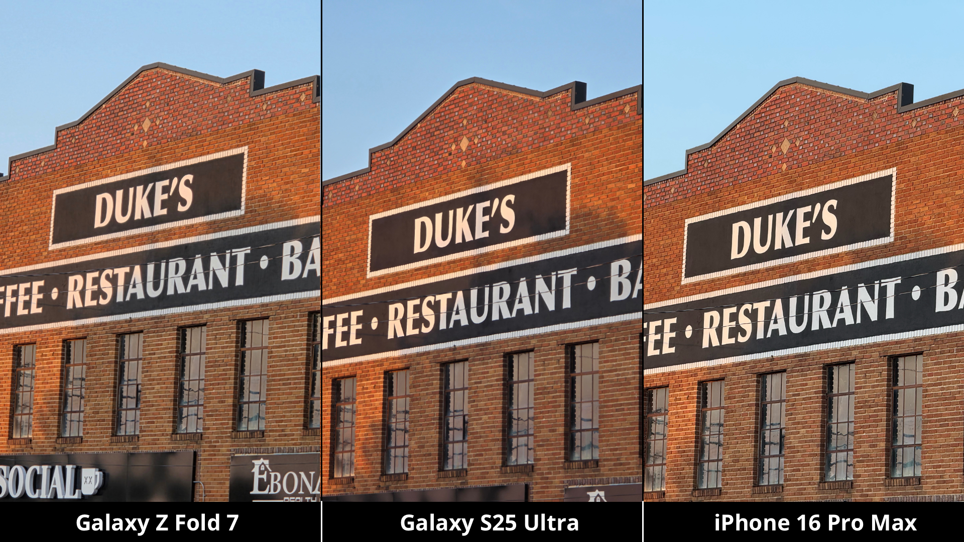 Samsung Galaxy Z Fold 7 vs. Galaxy S25 Ultra vs. iPhone 16 Pro Max Camera Comparison