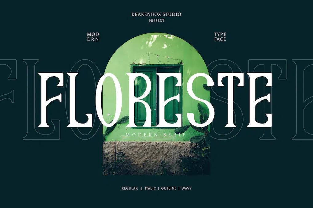 A modern Roman font