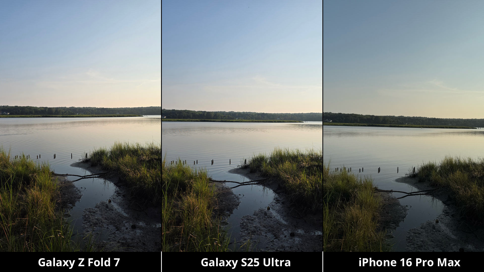Samsung Galaxy Z Fold 7 vs. Galaxy S25 Ultra vs. iPhone 16 Pro Max Camera Comparison
