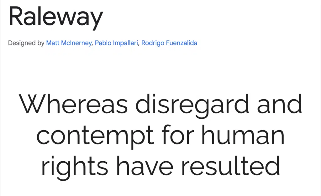Raleway Font Alternatives