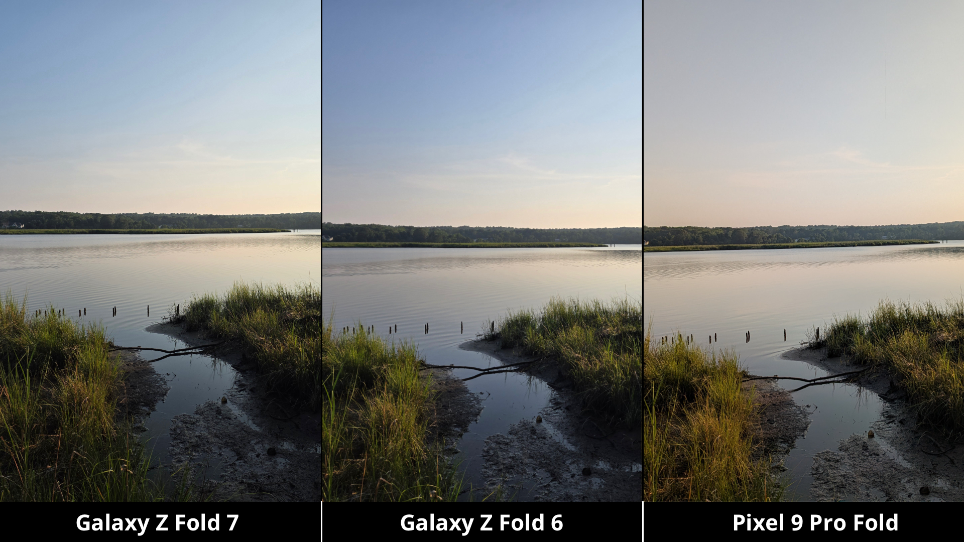 Samsung Galaxy Z Fold 7 vs. Galaxy Z Fold 6 and Pixel 9 Pro Fold Camera Comparison