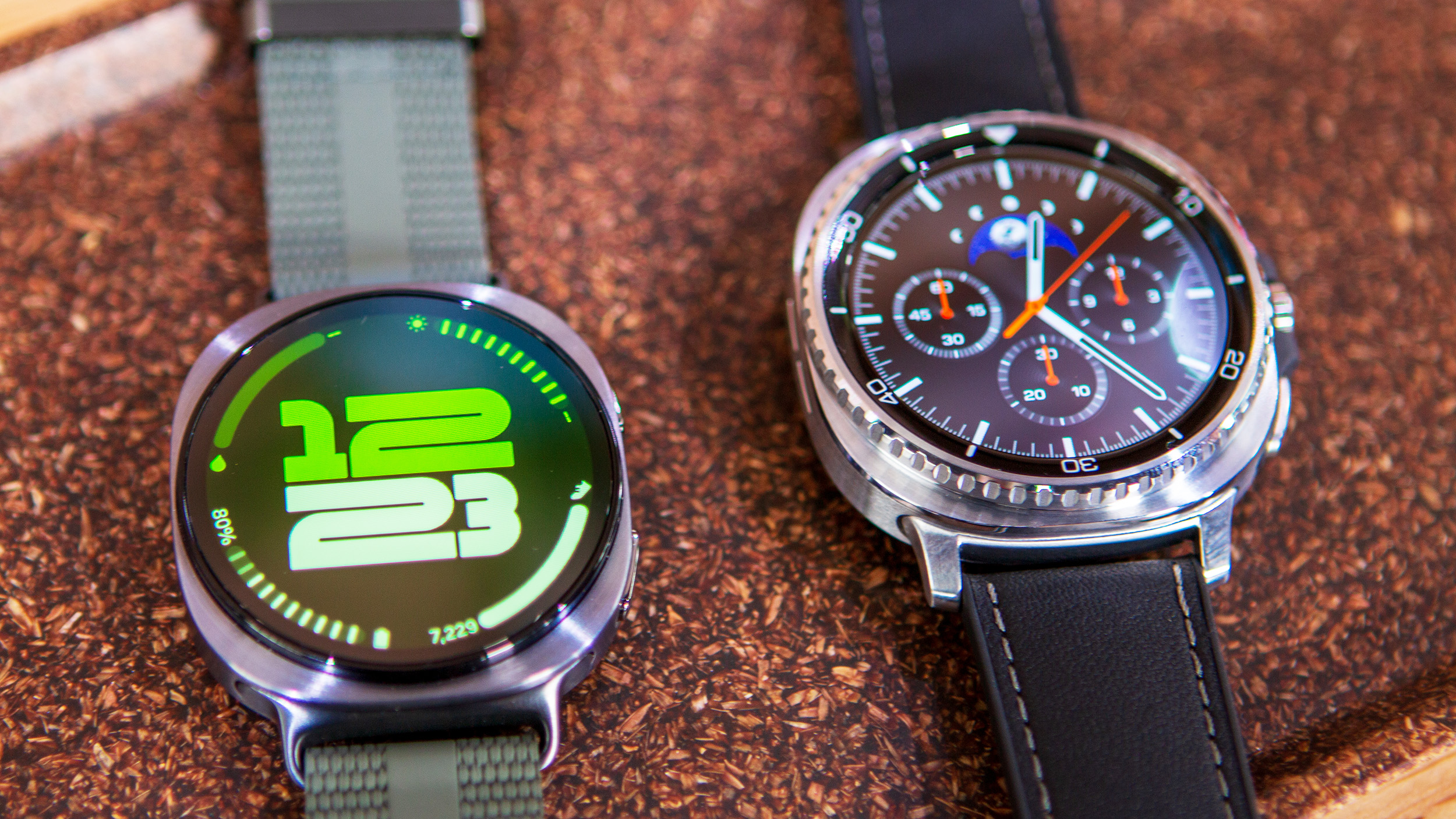 The Galaxy Watch 8 (left) and Watch 8 Classic (right)