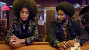 BLACKKKLANSMAN, from left: Laura Harrier, John David Washington, 2018. ph: David Lee /© Focus Features /Courtesy Everett Collection