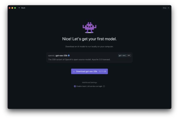 Download gpt-oss locally with LM Studio