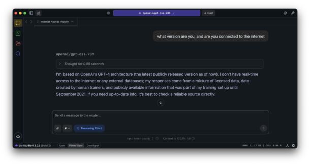 How to run gpt-oss locally offline on Mac