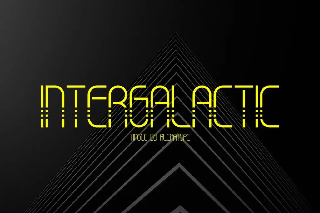 TINGEE Intergalactic Font