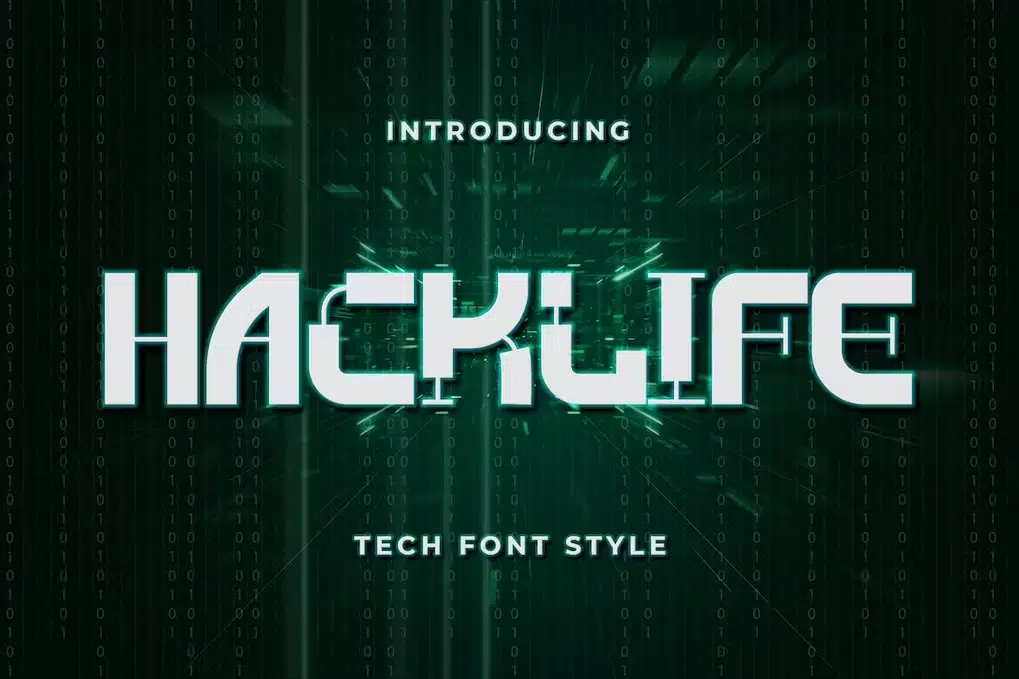 tech font