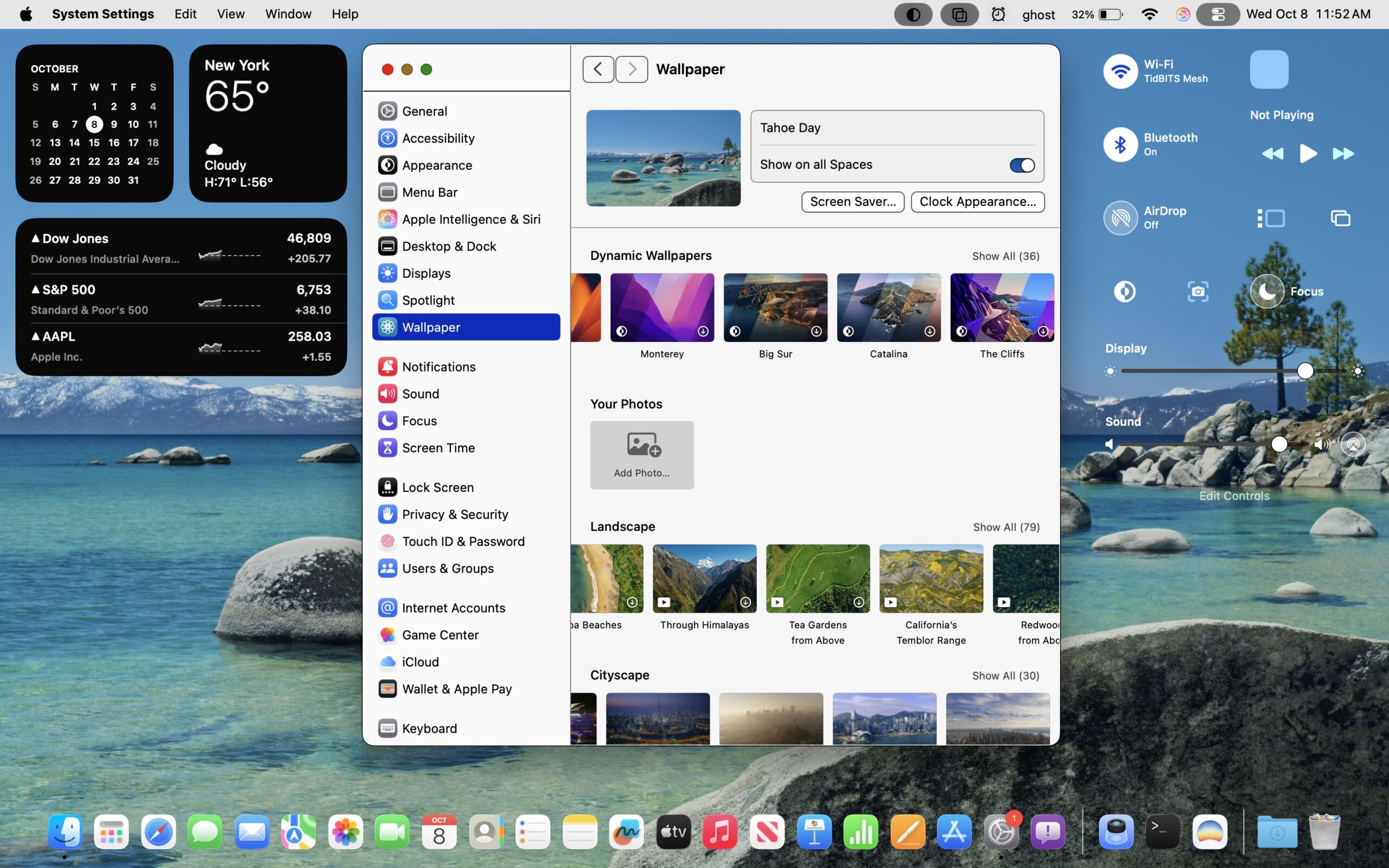 macOS Liquid Glass disabled example Increase Contrast