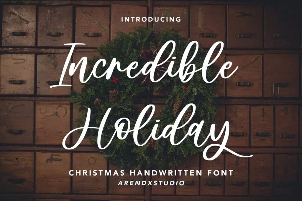 Incredible Holiday - Christmas Handwritten Font