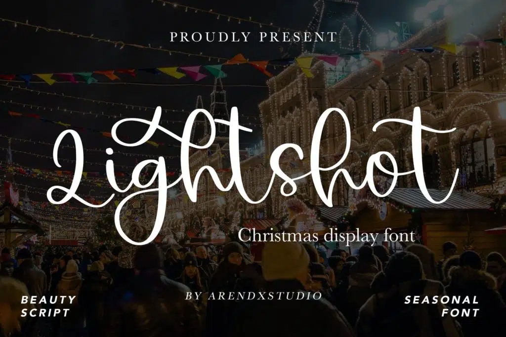 Lightshot - Christmas Display Font