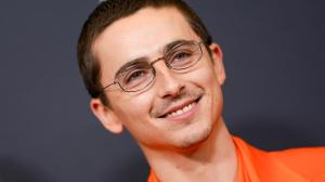 Timothée Chalamet at A24's 'Marty Supreme' New York Premiere on December 16, 2025 in New York, New York.