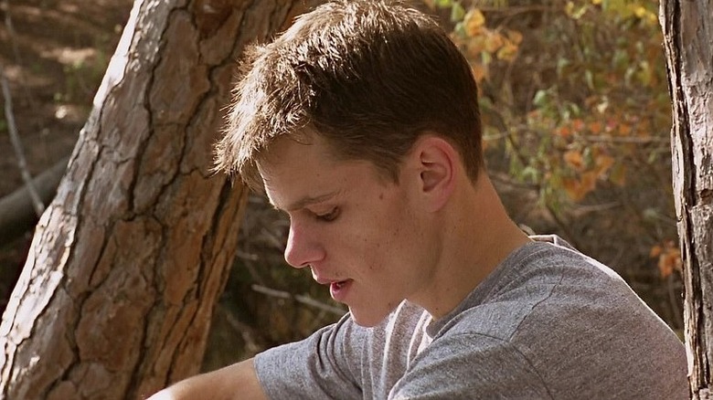 Andrew Ilario talking quietly in Courage Under Fire