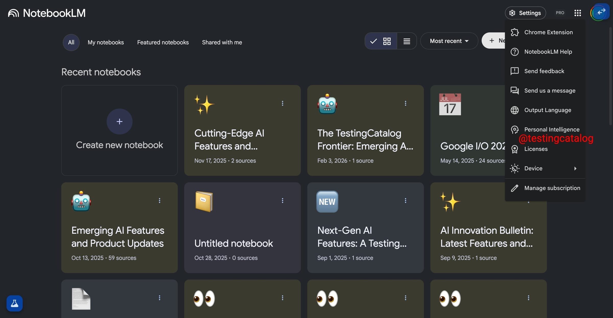 NotebookLM Personal Intelligence 2