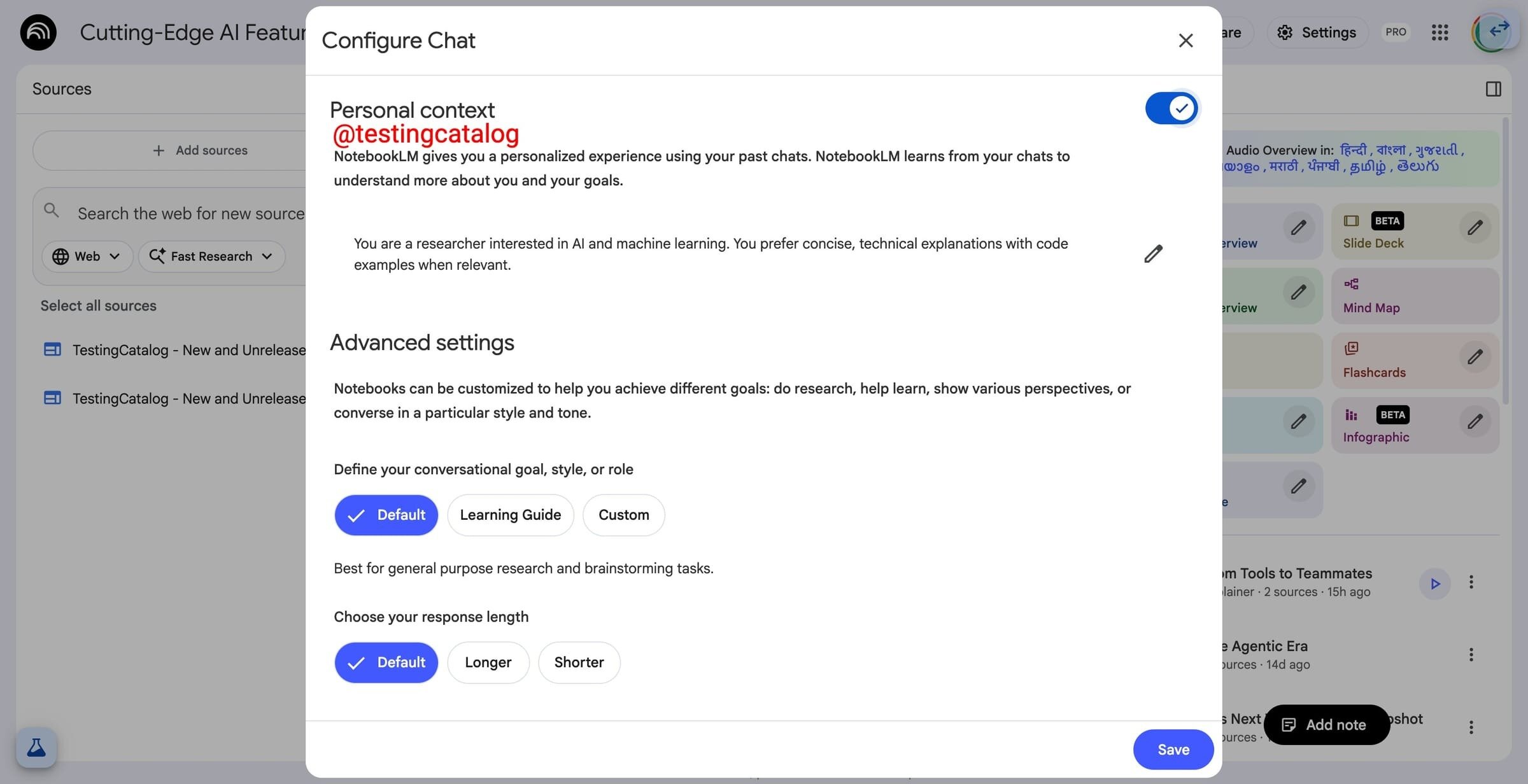 NotebookLM Personal Intelligence 3